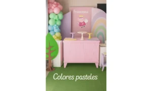 decoración con globos color pastel pop balloon