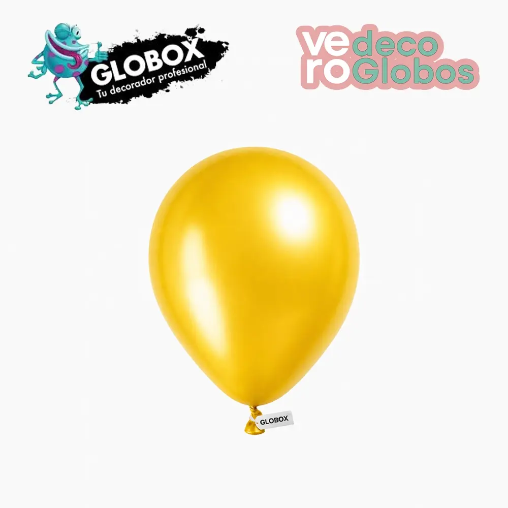Globos Globox amarillo perlados