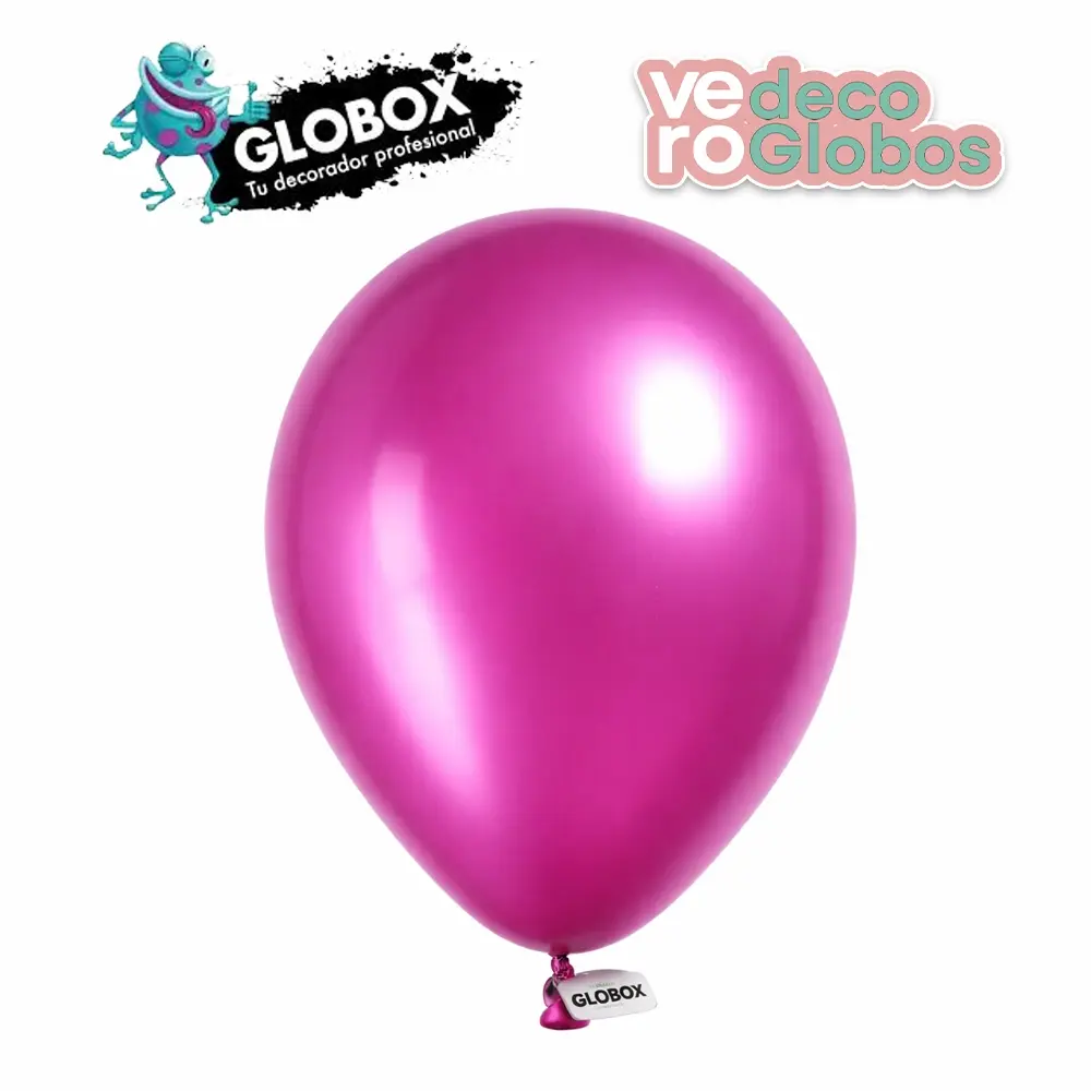 Globos Globox fucsia perlados