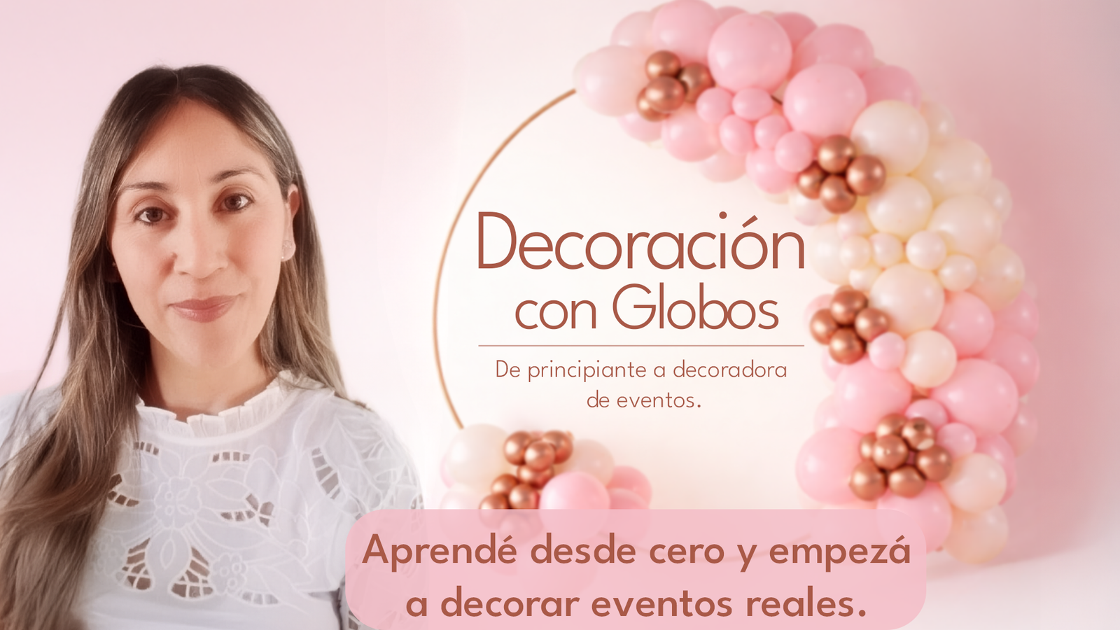 Curso de decoración con globos